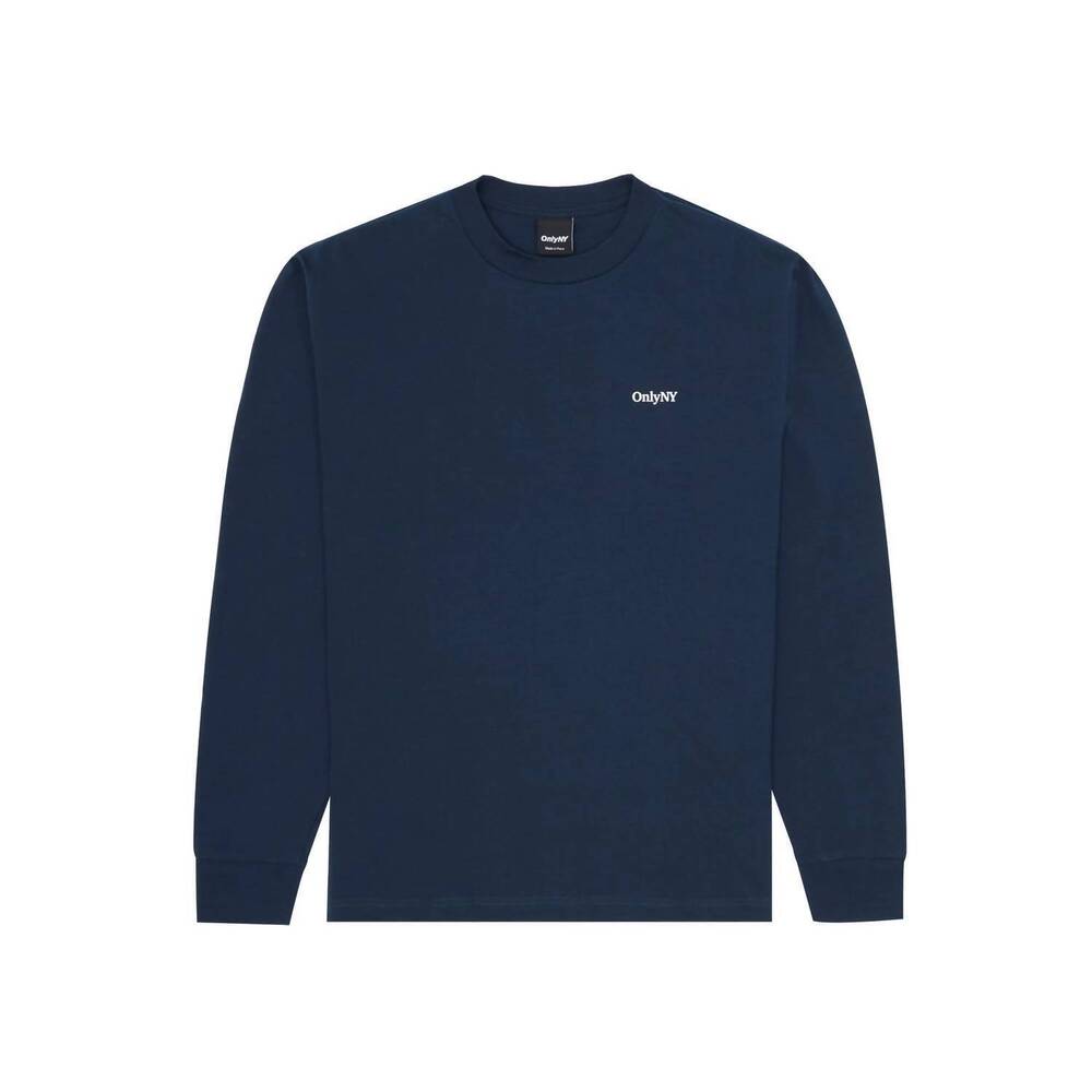NEW ONLY NY men's portage long sleeve shirt in navy